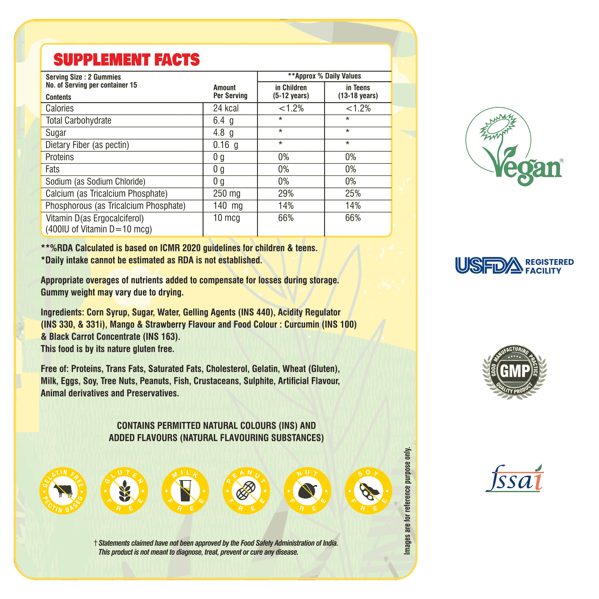 Kids Calcium & Vitamin D Gummies