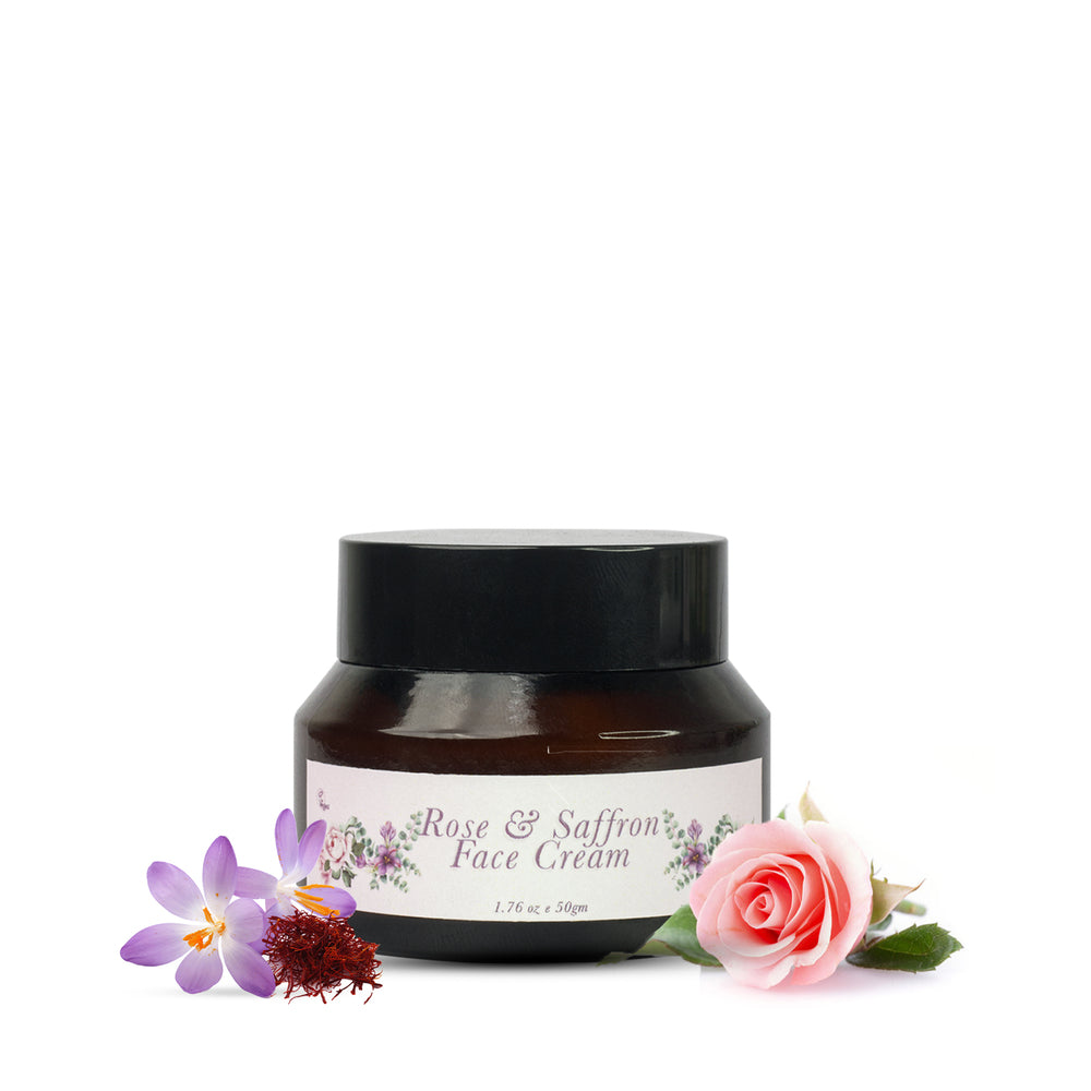 Qaadu  rose and saffron face cream