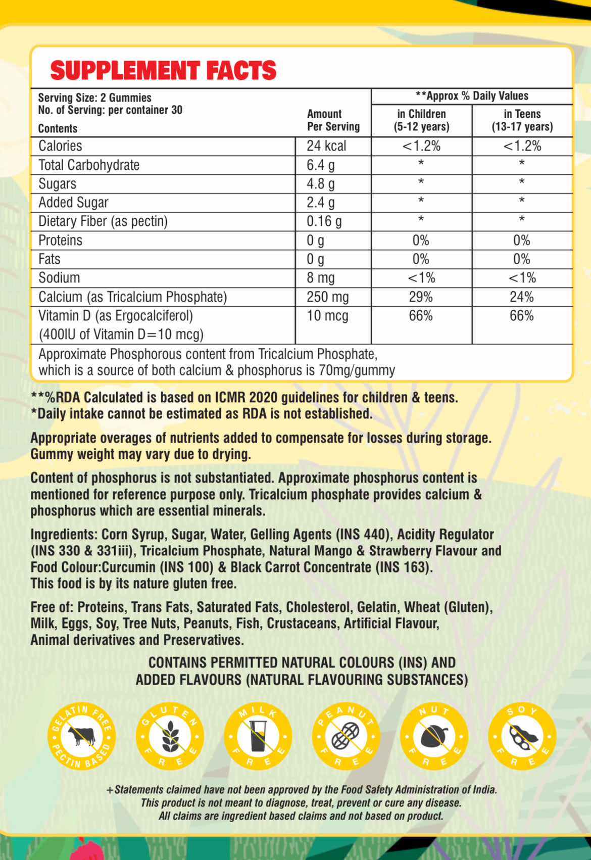 Kids Calcium & Vitamin D Gummies