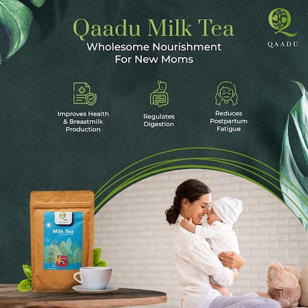 A natural blend of herbs to support nursing mother in breastfeeding. Breastfeeding is an important time for new mother and baby – one of nurturing and nourishment.  The caffeine-free tea with fenugreek, fennel, alfalfa helps to promote wellbeing and enhance the quality of milk in new mothers. The herbal infusion of this tea supports in breastmilk production, improves digestion and reduces fatigue. The formulation is based on traditional recipe for improving wellbeing of new mothers. 